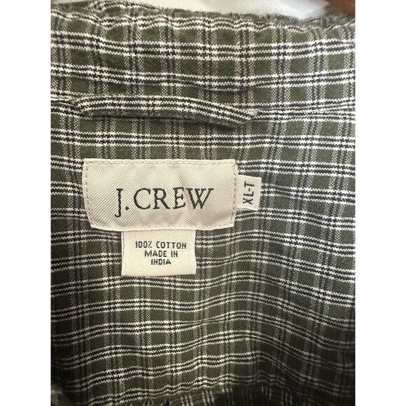 J Crew Shirt Mens XL Tall Short Sleeve Button Up Plaid Casual Preppy - Picture 6 of 9